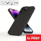For iPhone 16 15 14 13 12 11 Pro Max X XR Full Black Back Protection Case Cover