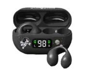 Bluetooth 5.3 Wireless Bone Conduction Clip Ear Music Noise Reduction Headset Sports Headset (Black)