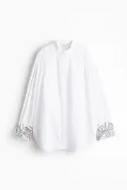 Rhinestone Detail Tuxedo Shirt