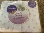 NEW-Babies R Us Jersey Knit Bassinet Sheet/100% Cotton Pink White Polka Dot