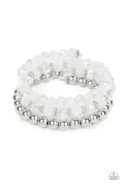 Paparazzi Gimme Gimme White Bracelet NWT