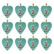 12x LVD Hang Heart Lazy Dayz Santa Decorative Sculpture Ornament Home Decor
