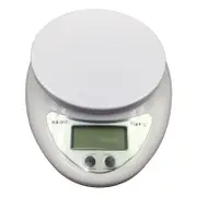 5kg/1g Portable Digital Scale LED Electronic Scales Postal Food Balance Measuring Weight LED Electronic Scales kitchen accessories - White