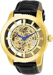 [Invicta] Men's 23638 Vintage Analog Display Automatic Self Wind Black Watch, Gold