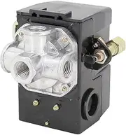 Veulrn Pressure Switch, 4 Port Air Compressor Pressure Switch Replacement Control NPT1/4 95-125 PSI 20A