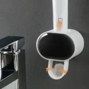 Automatic Toothpaste Dispenser and Toothbrush Holder for Home Bathroom