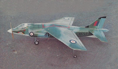 1/9 Scale Hawker Siddeley Harrier Plans, Templates and Instructions 36ws