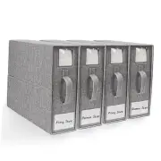 Bed Sheet Organizer, Linen Closet Organizers and Storage, Foldable Cube Sheet