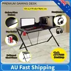 Gaming Desk 124CM Ergonomic PC Desktop Laptop Computer Desking Gamer Table Black