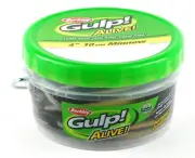 Berkley Gulp! Alive! Minnow,Black Shad,4-Inch (12 oz)