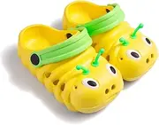 [Charrost] Baby Girls Boys Sandals Kid's Cute Lightweight Shoes Summer Premium Cartoon Sandals Children Caterpillar Non-Slip Beach Water Clogs Shoes Garden Slipper