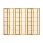 Artiss Room Divider Screen Privacy Wood Dividers Stand 6 Panel Nova Natural