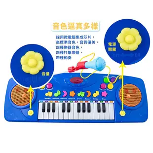 【現貨】兒童電子琴 玩具電子琴 二十五鍵帶話筒電子琴 兒童玩具 音樂玩具 電子鋼琴 聲光玩具 電子琴 (6.7折)
