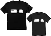 [Tstars] Copy Paste Matching Set T-Shirts for Father & Son/Daughter Toddler & Men's Set