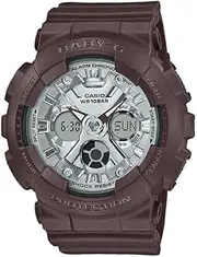 [G-Shock] BABY G DUO CHOCOLATE COLLECTION, W/TIME,1/100 S/W, ALARM,100M, SILV FACE, BROWN BEZ&BAND, RES