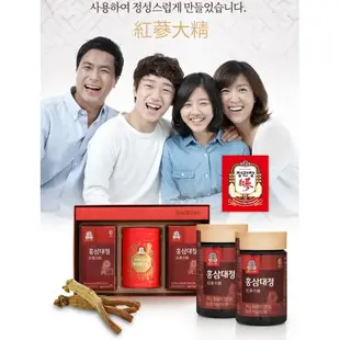 韓國 正官庄紅蔘大精蔘膏250gx2瓶+紅蔘糖120g 套盒