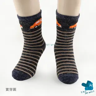 兒童保暖毛襪-短筒止滑襪 6-9歲、9-12歲 可愛圖案毛襪 兒童保暖襪 台灣製 隨機顏色 麥襪企業社 琨御