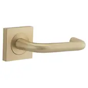 Oslo Lever Square Rose Brushed Brass