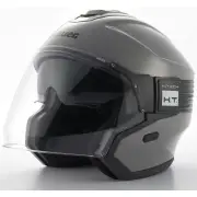 Hacker BTR Grey Black Jet Helmet