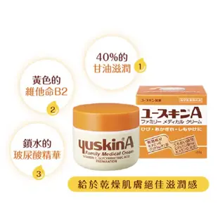 日本 Yuskin A 新悠斯晶A乳霜 護手霜120g 新包裝出貨