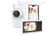 YOPOWER Security Baby Camera 1080P Ultra HD Baby Monitor, White