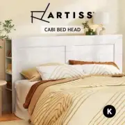 Artiss Headboard Bed Head with Shelves King Size Bedhead Bedroom CABI White
