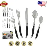 Sophisticated 20-Piece Dining Flatware Set - Elegant Stainless Steel Utensils