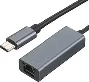 Portable Network Card Converter Type-C to RJ45 Network Card Adapter 2500Mbps Network Transmission e Wide Compatibility Grey Type-C
