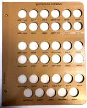 Dansco 8114 Page 2 Update Album Page Jefferson Nickels 2017 S Proof - 2029 P