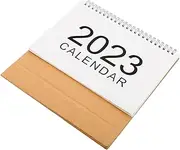 VILLFUL 2023 Notebook Desk Decor Large Desk Calendar Academic Flip Calendar Home Decor Paper