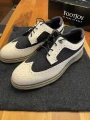 Footjoy Traditions Shield Tip Herringbone Harris Tweed 10.5 W