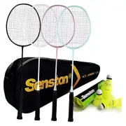 Badminton Rackets Set of 4, Badminton Set for Outdoor Backyards Gym,