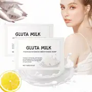 1-3X Gluta Milk Soap,Charkush Beauty Gluta Milk Soap,Gluta Milk Bar Soap 1PC