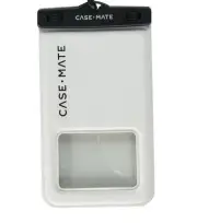 Case Mate Waterproof Phone Pouch White No Lanyard Fits iPhones 12-15 Pro Max