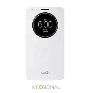 LG G3 D855 原廠視窗感應式皮套 白色/ 支援無線充電 (台灣公司貨)