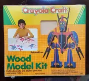 Vintage Crayola Craft Wood Model Kit PrismaTron 1985 New Sealed HTF Rare