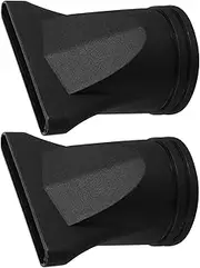 Outanaya 2Pcs Hair Dryer Nozzle Attachment for Curly Hair Durable Black Concentrator Nozzle for Blow Dryers Lightweight Diffuser for Professional Salon Styling Tools