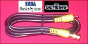 6Ft HQ Cable & GOLD RF Coax TV Adapter for Sega Master System & Sega Genesis 1