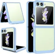 Case for Samsung Galaxy Z Flip 5 5G Protective Acrylic + TPU Cover No Yellowing (Blue)