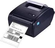 JSEIAJB Thermal Label Printer for 4x6 Shipping Package Label 160mm/s &BT Connection Printer Label Maker Sticker Max.110mm Paper Width