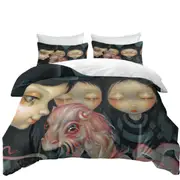 Halloween Witchy Sisters the Pet Bizarre Dragon Quilt Cover