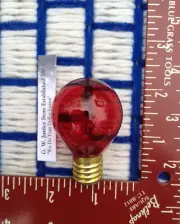 BOX of 25 new Red C9 base Round Christmas S11 LIGHT BULB 130V globe 10W RED E17
