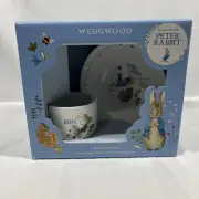Wedgwood Peter Rabbit Boy's 2-Piece Set New In Box