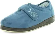 NEW Panda Edythe Nylon Slippers 10 Denim Womens Comfort Non Slip Rubber Sole