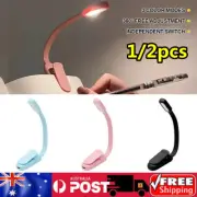USB Mini LED Book Night 3 Light Brightness Clip-On Reading Lamp Rechargeable