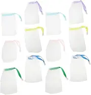 Baluue 25pcs Soap Saver Pouches Mesh Soap Bag Exfoliating Meshes for Family Travel Spa