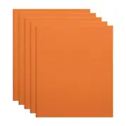 5x Marbig PE/Linen 2 D-Ring 25mm A4 Binder File Document Organiser Holder Orange