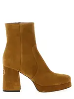 [Valentino Garavani] Valentino Garavani-Fawcette Stivali E Stivaletti Beige-Donna 40
