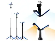 Kings Portable Lithium LED Tripod Light - Orange + White Light Modes - 2000 Lumens - Rechargeable 4000mAH Lithium Battery - Magnetic, Hook & Tripod Mount