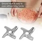 2 Pcs For Mincer Blade Meat Grinder Replacement For Moulinex KRUPS HV6 HV8 42mm